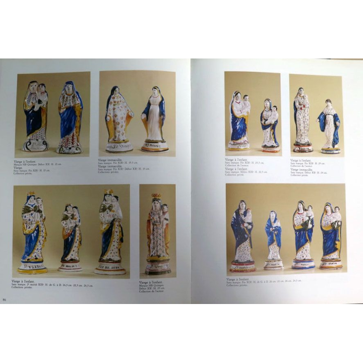 Vierges et saints les statuettes en faïence de Quimper de laurent Cahn 