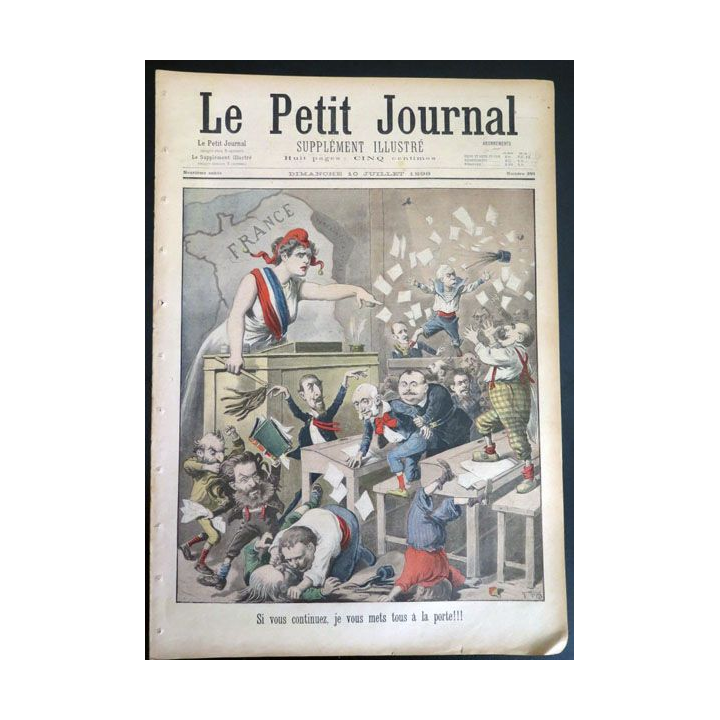 Le petit journal supplément illustré N° 399 du dimanche 10 Juillet 1898