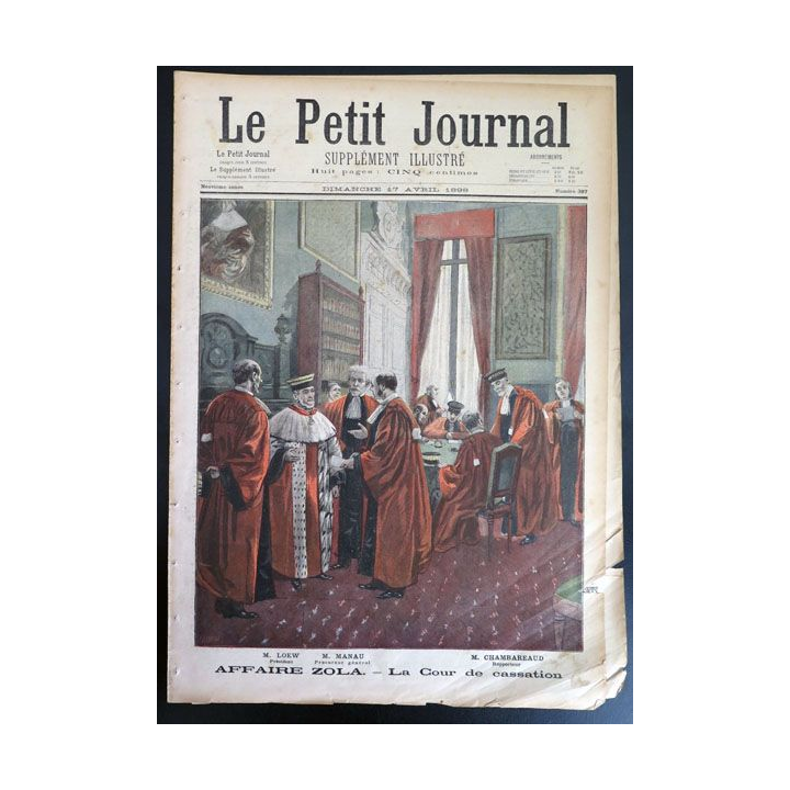 Le petit journal supplément illustré N° 387 du dimanche 17 Avril 1898