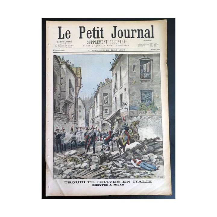 Le petit journal supplément illustré N° 392 du dimanche 22 Mai 1898