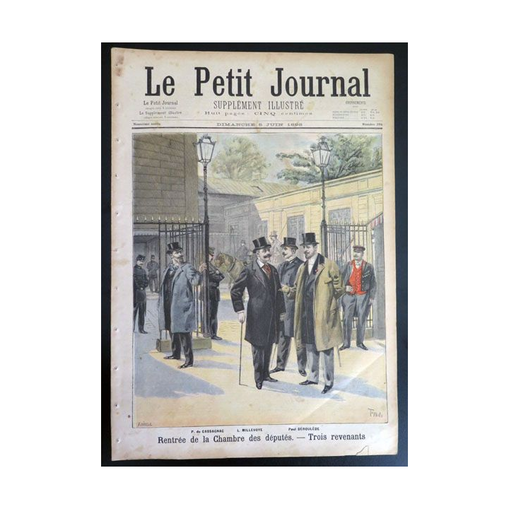 Le petit journal supplément illustré N° 394 du dimanche 5 Juin 1898