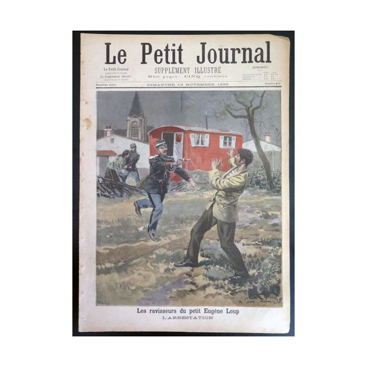 Le petit journal supplément illustré N° 417 du dimanche 13 Novembre 1898