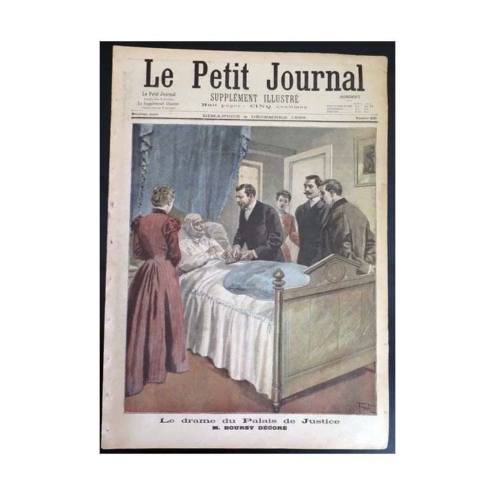 Le petit journal supplément illustré N° 420 du dimanche 4 Décembre 1898