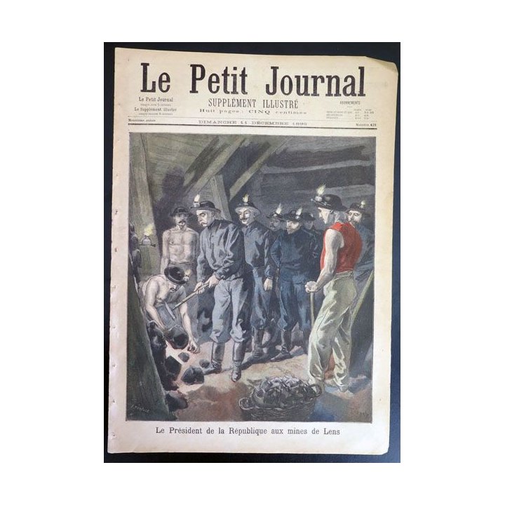 Le petit journal supplément illustré N° 421 du dimanche 11 Décembre 1898