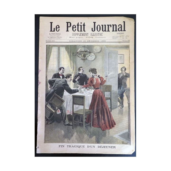 Le petit journal supplément illustré N° 422 du dimanche 18 Décembre 1898