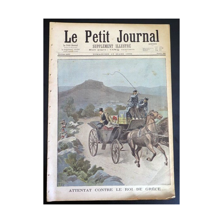 Le petit journal supplément illustré N° 382 du dimanche 13 Mars 1898