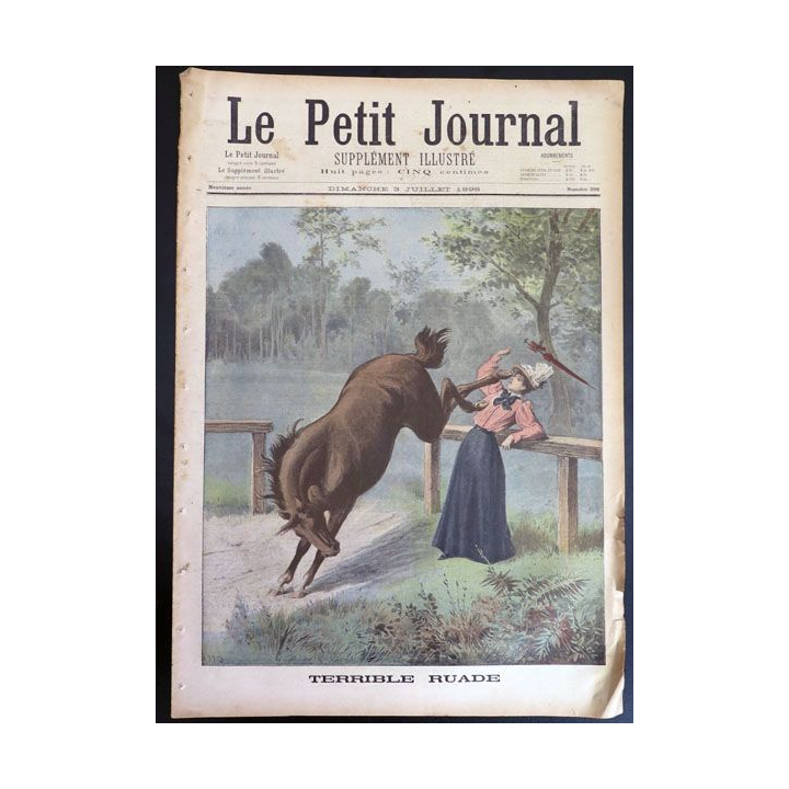 Le petit journal supplément illustré N° 398 du dimanche 3 Juillet 1898