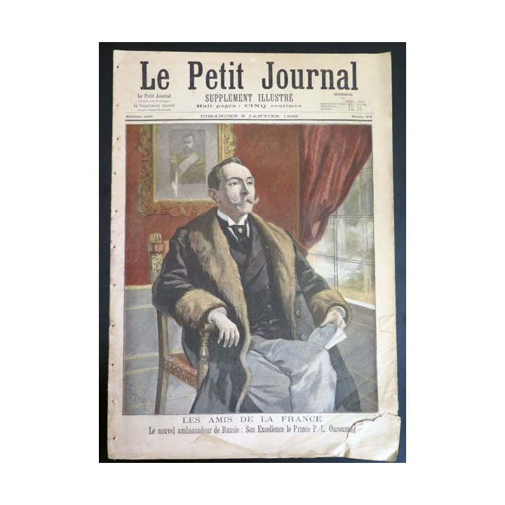 Le petit journal supplément illustré N° 373 du dimanche 9 Janvier 1898