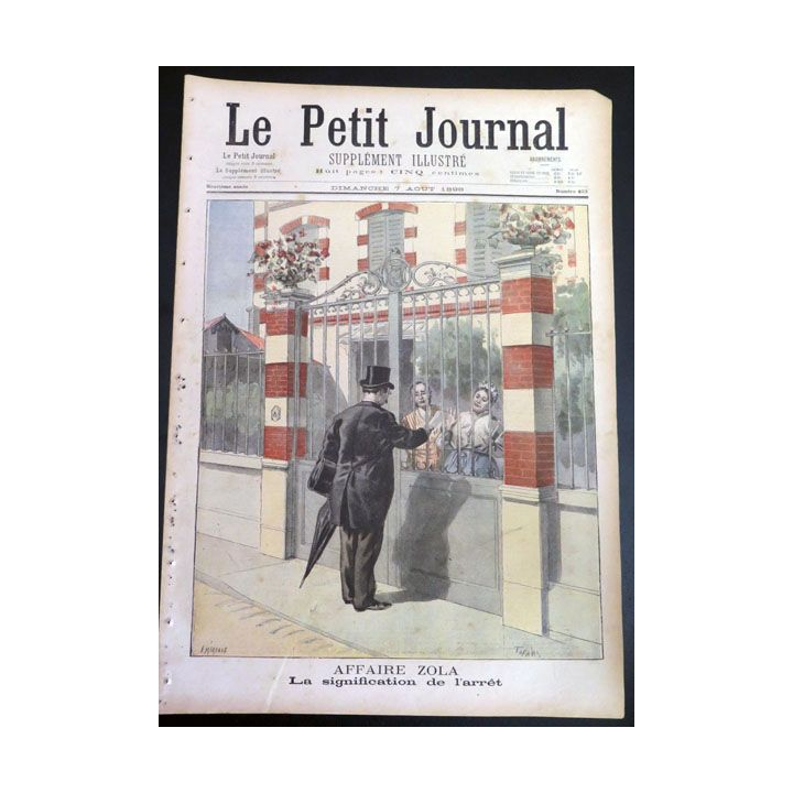 Le petit journal supplément illustré N° 403 du dimanche 7 Août 1898
