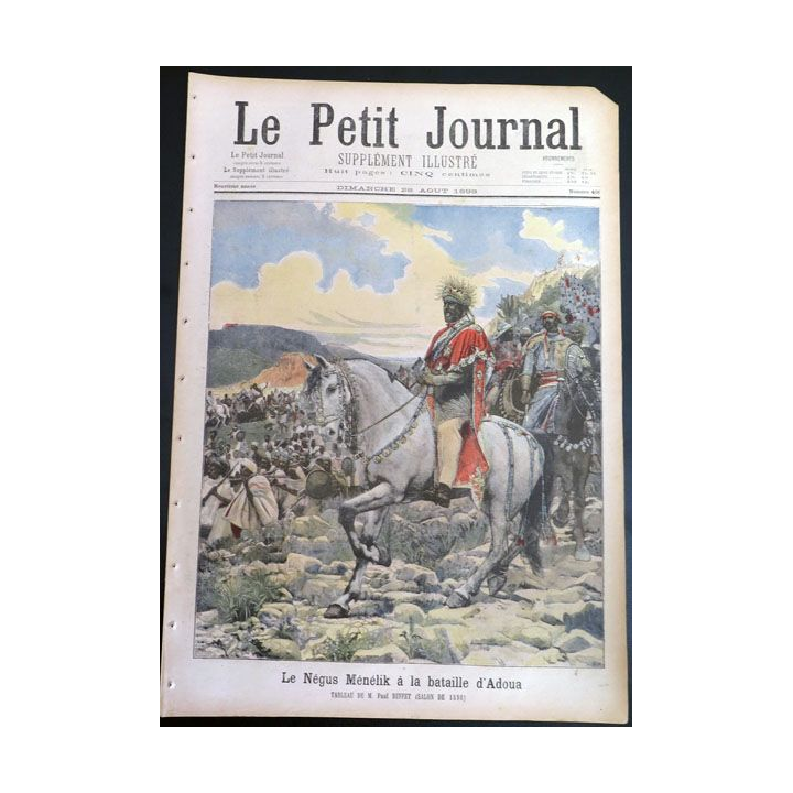 Le petit journal supplément illustré N° 406 du dimanche 28 Août 1898