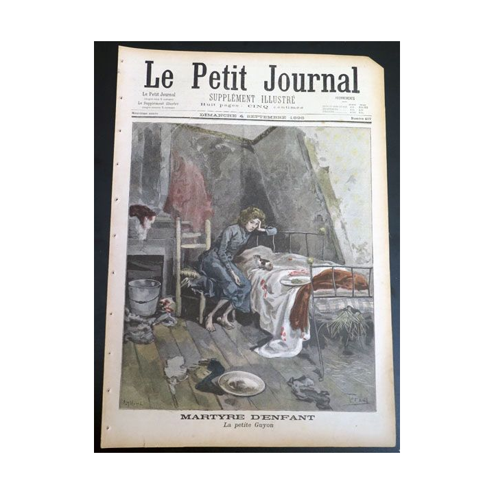 Le petit journal supplément illustré N° 407 du dimanche 4 Septembre 1898