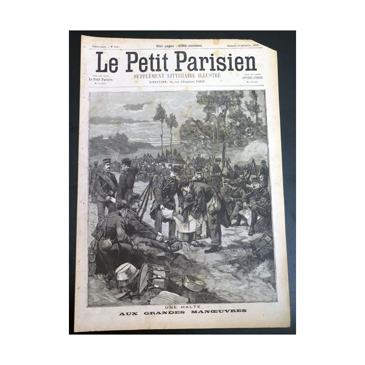 Le petit parisien supplément littéraire illustré N° 502 du dimanche 18 Septembre 1898