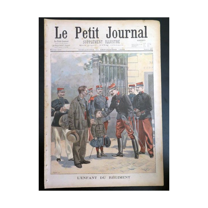 Le petit journal supplément illustré N° 408 du dimanche 11 Septembre 1898 