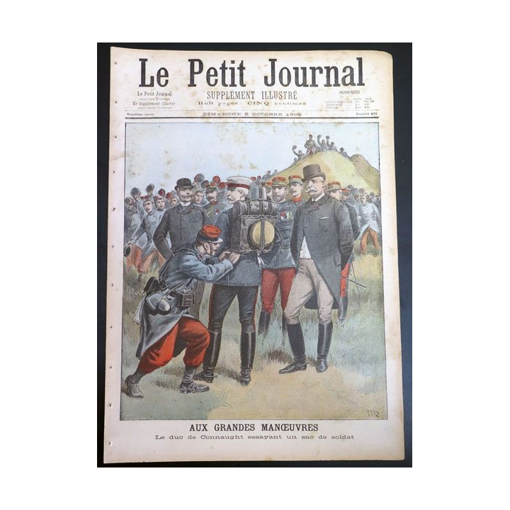 Le petit journal supplément illustré N° 411 du dimanche 2 Octobre 1898