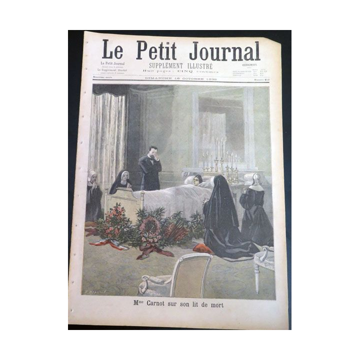 Le petit journal supplément illustré N° 413 du dimanche 16 Octobre 1898 