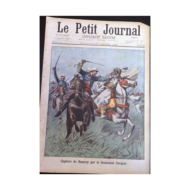 Le petit journal supplément illustré N° 415 du dimanche 30 Octobre 1898 