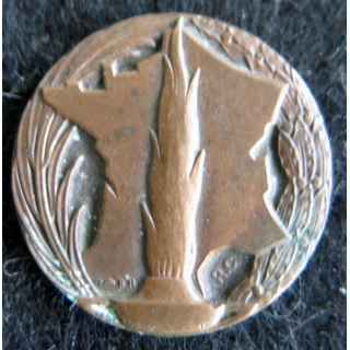Boutonnière remis aux parents des enfants victimes civiles dans un bombardement en bronze
