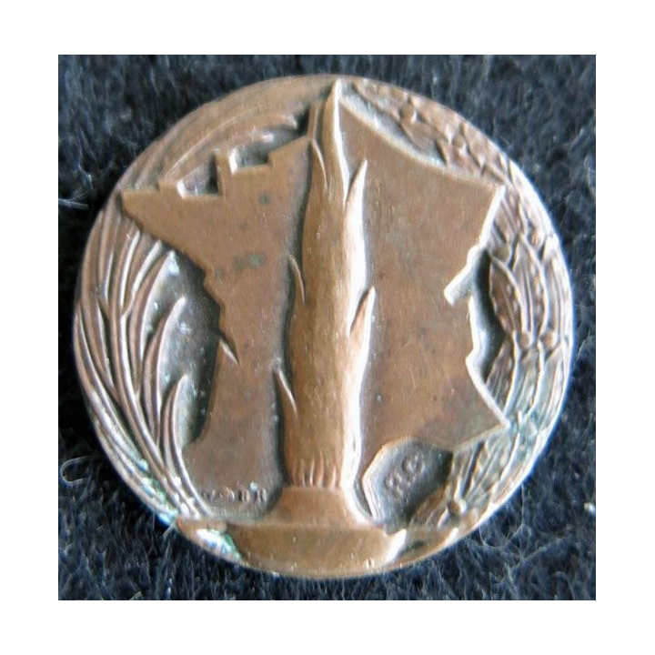 Boutonnière remis aux parents des enfants victimes civiles dans un bombardement en bronze