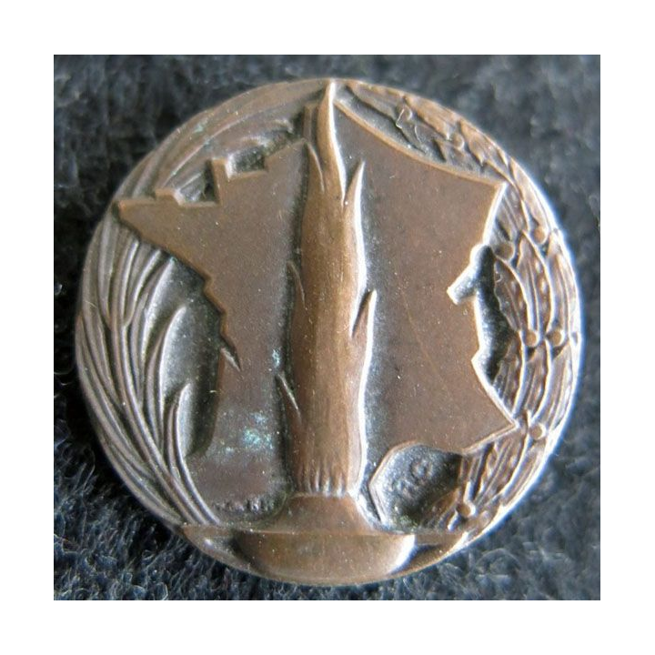 Boutonnière remis aux parents des enfants victimes civiles dans un bombardement en bronze