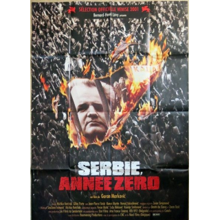 AFFICHE FILM : affiche de cinéma du film "Serbie, année zéror" de 2001 dimension 115 x 158 cm (E007)