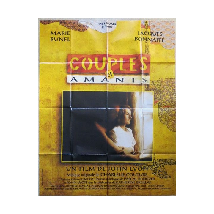AFFICHE FILM : affiche de cinéma du film "Couples et amants" de 1994 dimension 115 x 158 cm (E008)