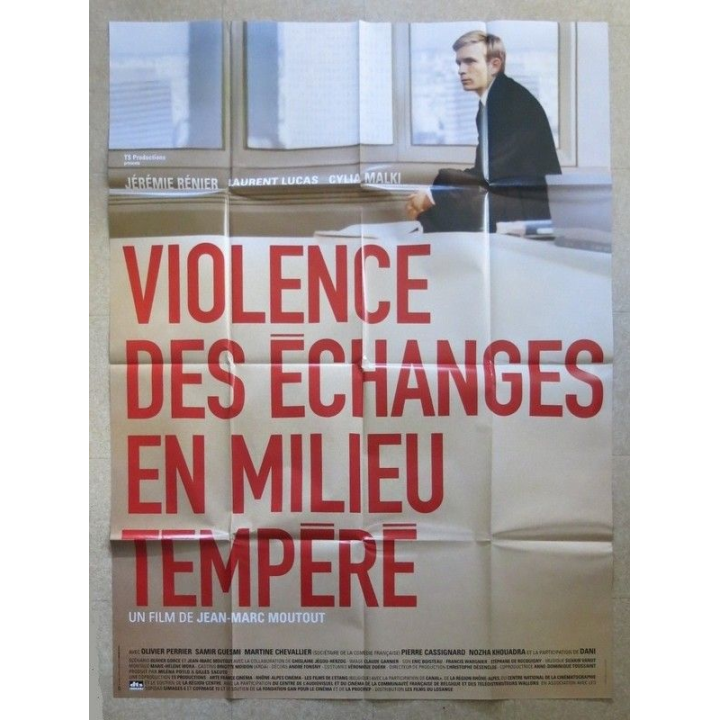 AFFICHE FILM : affiche de cinéma du film "Violence des échanges en milieu tempéré" de 2004 dimension 115 x 158 cm (E008)