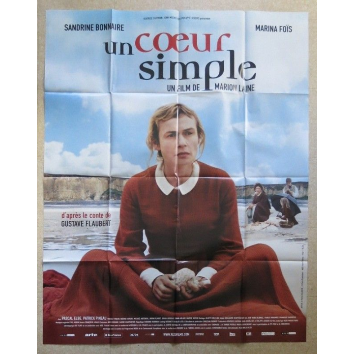 AFFICHE FILM : affiche de cinéma du film "Un coeur simple" de 2008 dimension 115 x 158 cm (E009)