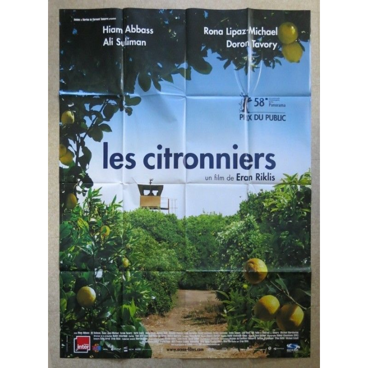 AFFICHE FILM : affiche de cinéma du film "Les citronniers" de 2008 dimension 115 x 158 cm (E009)