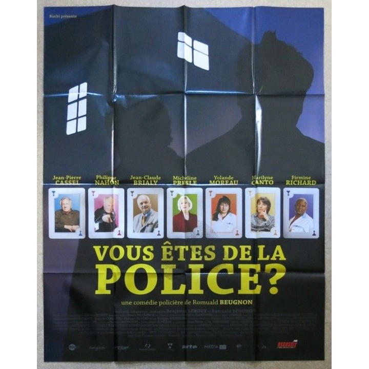 AFFICHE FILM : affiche de cinéma du film "Vous êtes de la police ?" de 2007 dimension 115 x 158 cm (E009)