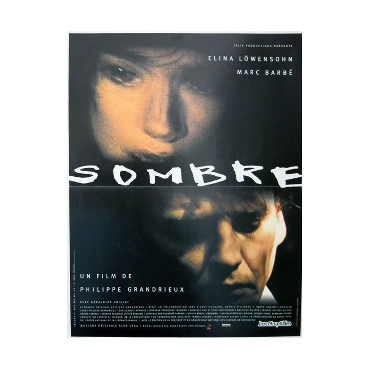 AFFICHE FILM : affiche de cinéma du film "Sombre" de 1999 dimension 40 x 53,5 cm (E010)