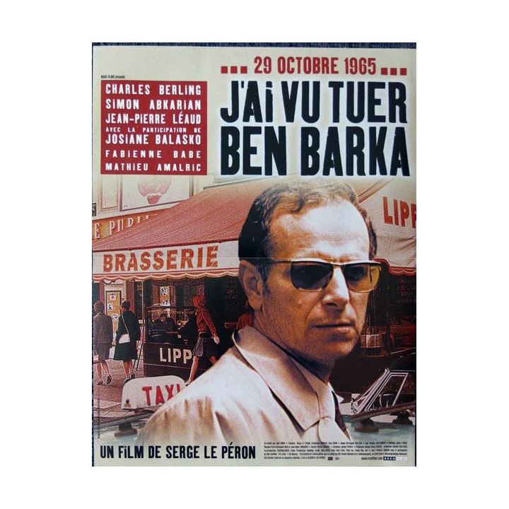 AFFICHE FILM : affiche de cinéma du film "J'ai vu tuer Ben Barka" de 2005 dimension 40 x 53,5 cm (E010)