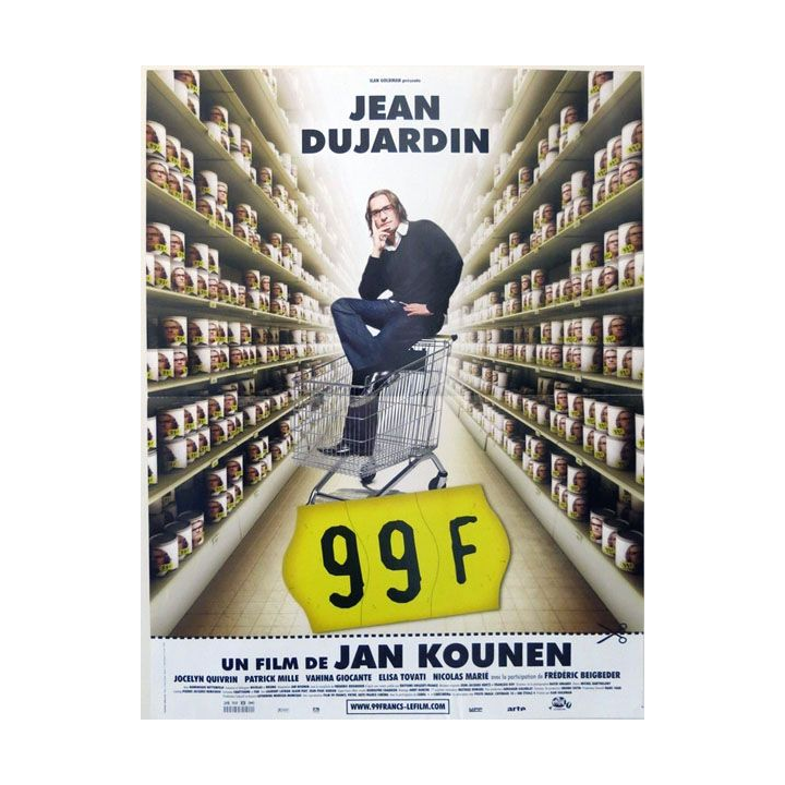 AFFICHE FILM : affiche de cinéma du film "99 francs" de 2007 dimension 40 x 53 cm (E010)