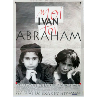 AFFICHE FILM : affiche de cinéma du film "Moi Ivan, toi Abraham" 1993 dimension 40 x 53,5 cm (E010)