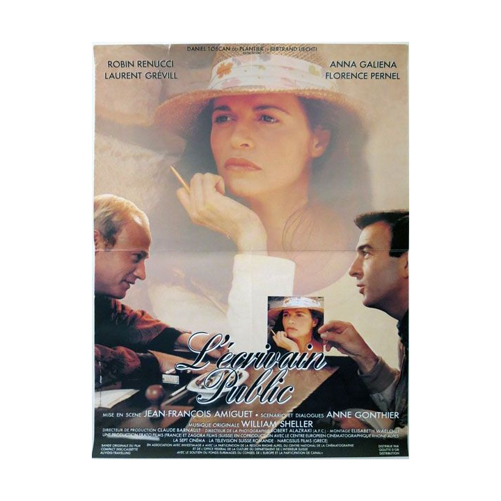 AFFICHE FILM : affiche de cinéma du film "L'écrivain public" 1993 dimension 40 x 54 cm (E010)