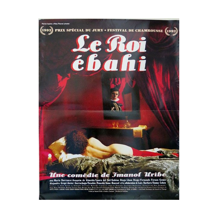 AFFICHE FILM : affiche de cinéma du film "Le roi ébahi" 1992 dimension 43 x 58,5 cm (E010)
