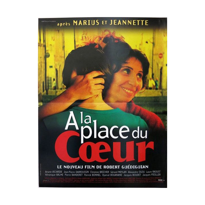 AFFICHE FILM : affiche de cinéma du film "A la place du coeur" 1998 dimension 40 x 54 cm (E010)
