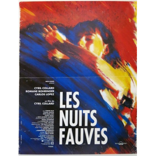 AFFICHE FILM : affiche de cinéma du film "Les nuits fauves" 1992 dimension 40 x 54 cm (E010)