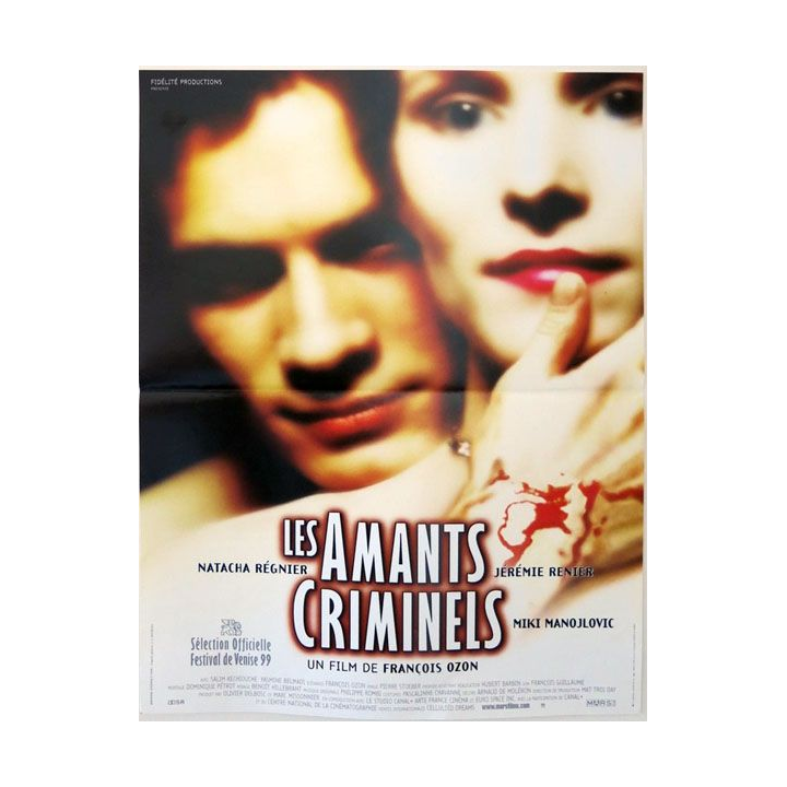 AFFICHE FILM : affiche de cinéma du film "Les amants criminels" 1999 dimension 40 x 54 cm (E010)