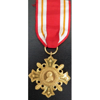 VATICAN : Médaille de Léon XIII 1888 échelon or (vermeil ?)