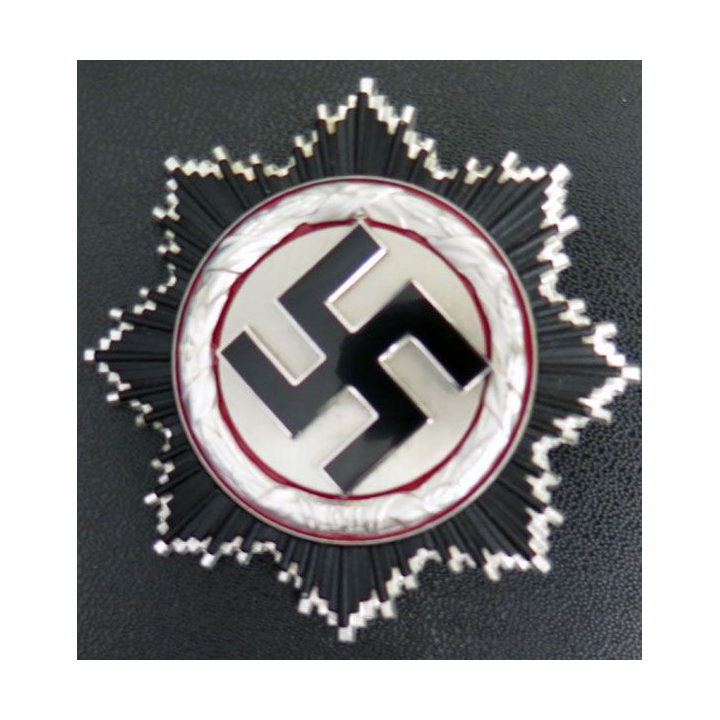 belle copie de la German Cross Croix Allemande de la 2° GM argentée