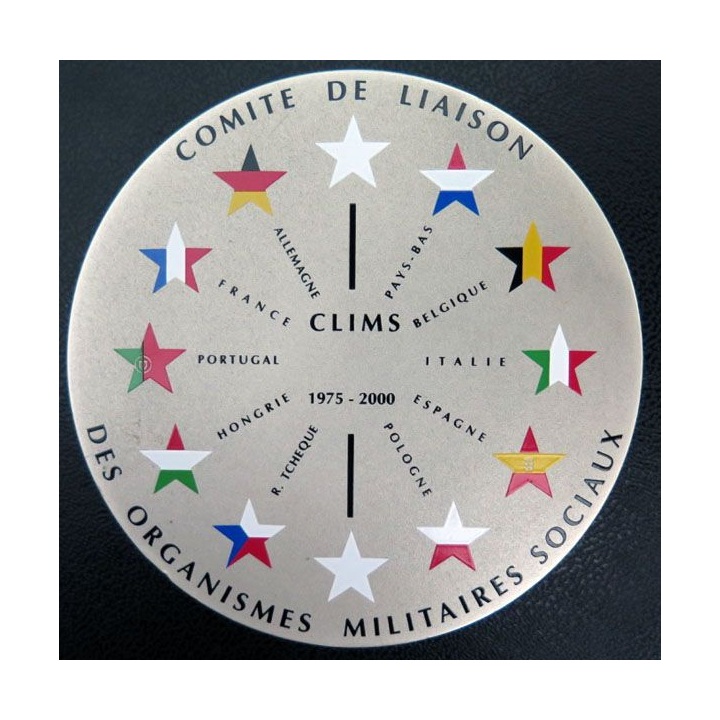 Plaque du comité de liaison des organismes militaires sociaux