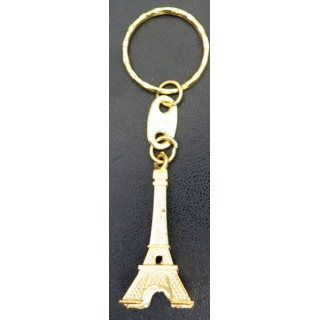 PORTE CLES : porte clés Tour Eiffel de Paris dorée