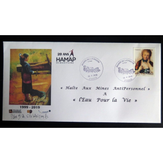 Enveloppe 1° jour 20° anniversaire ans ONG HAMAP-Humanitaire 1999-2019