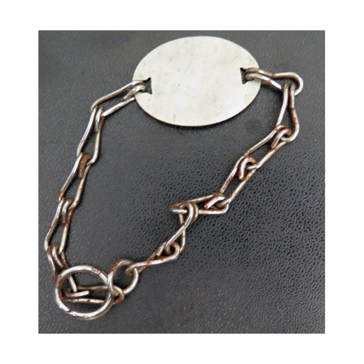 Bracelet métallique de soldat non personnalisé