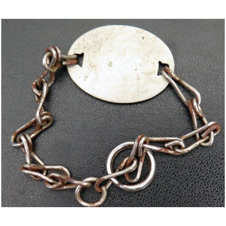 Bracelet métallique de soldat non personnalisé