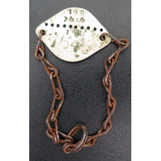 Bracelet métallique attribué en 1946 à J. Vehulst N° matricule 1687646