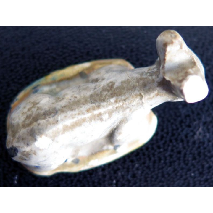 Fève de collection crèche : âne avec bout oreille cassée