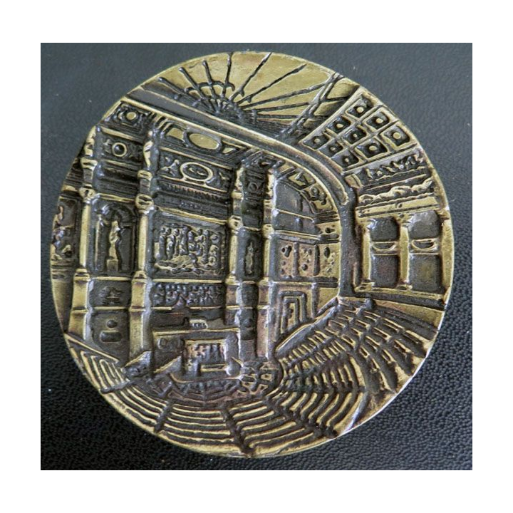Médaille de l'assemblée nationale française en bronze et en relief dimètre 6,5 cm