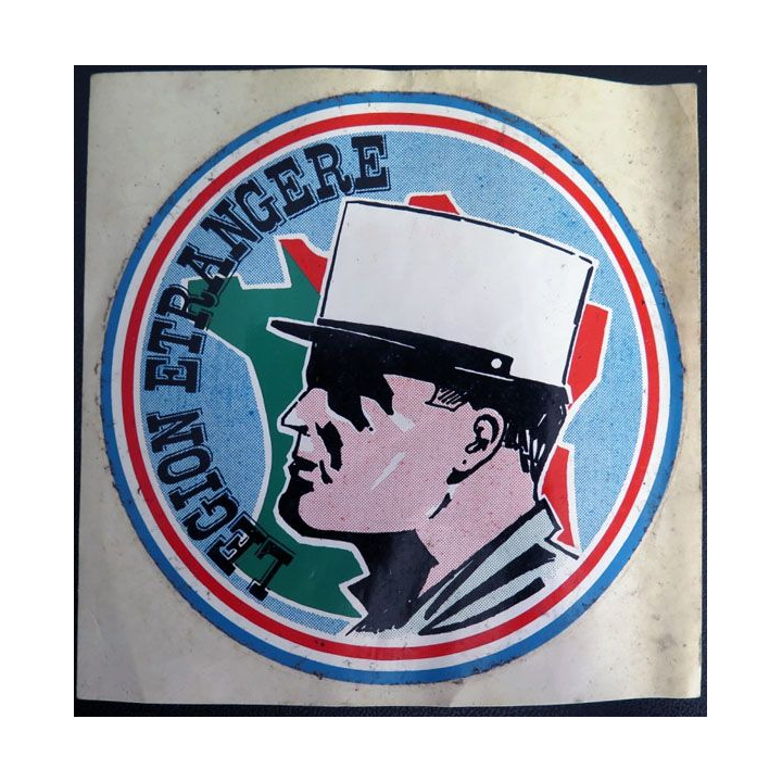 Autocollant de la Légion étrangère diamètre 9,7 cm