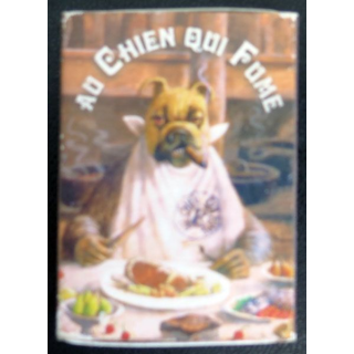 BOITE D'ALLUMETTES : AU CHIEN QUI FUME